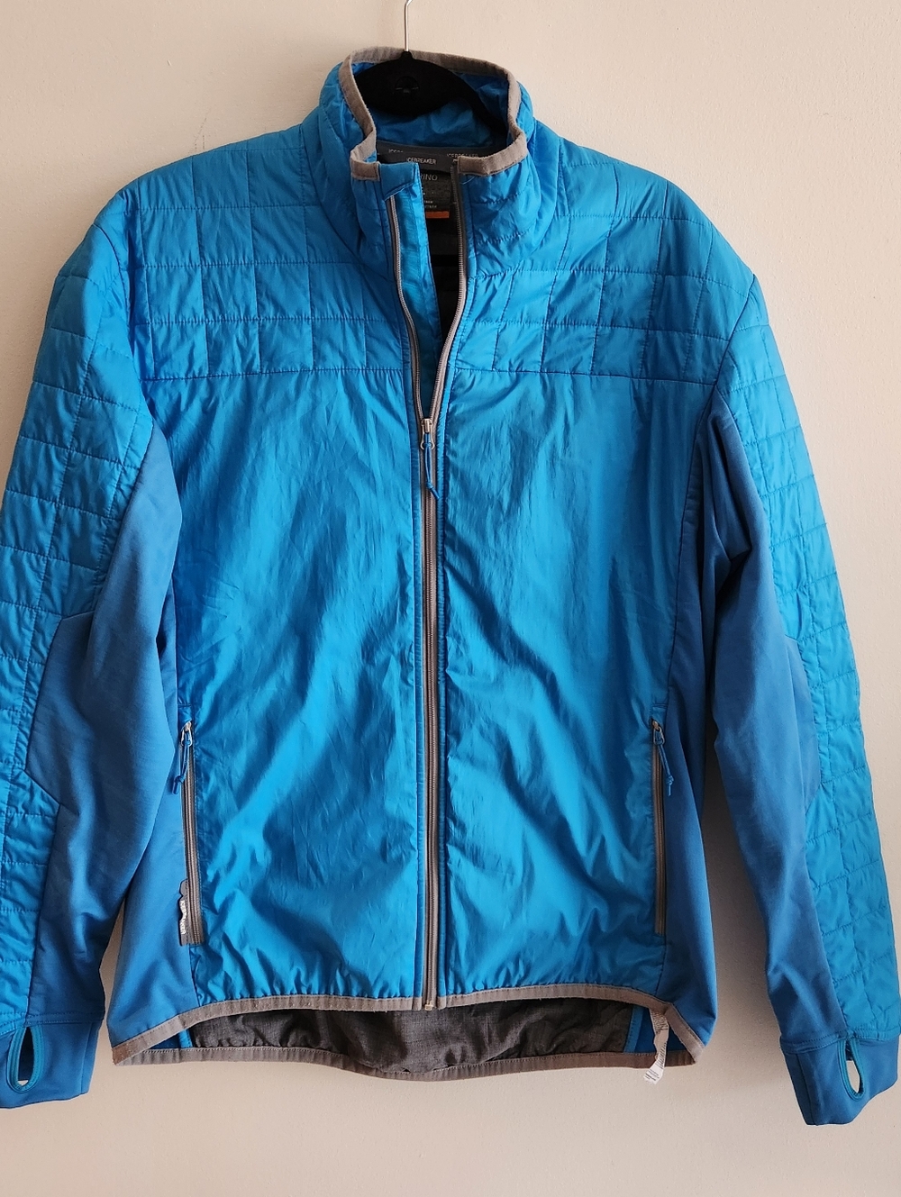 Icebreaker Mens Helix LS Zip | Granite Blue | L
